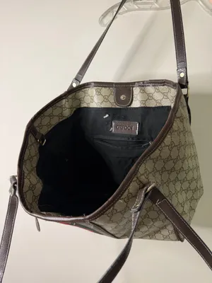 Monogram Tote Bag Brown thumbnail 5