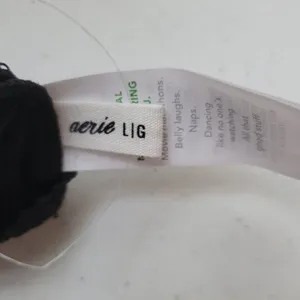 Aerie Black‎ Eyelet Lace Bralette Festival Layering Whimsigoth Lingerie Sheer- L thumbnail 7