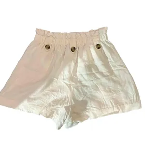 American‎ Eagle Outfitters Shorts Womens XS Ivory Paperbag Waist Button thumbnail 4