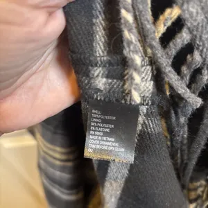 Antonio Melani Tula Plaid Print Wrap Front Fringe Hem Midi Dress Sz 6 Old Money thumbnail 8