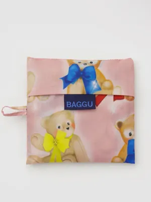 Baggu Teddy Bears Standard Reusable Tote Bag Nwt Fancy Animals 🐕 🎀 🎩 thumbnail 3
