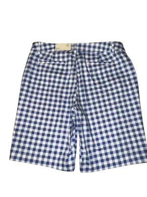 St John’s Bay white and blue gingham Bermuda shorts. Nwt thumbnail 7