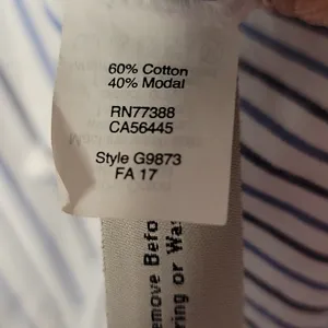 Madewell Ex Boyfriend Classic Alyssa Stripe button down collared shirt sz Med thumbnail 8