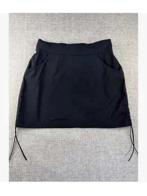 NEW Columbia All Seasons Ruched Skort M Black Hiking Fishing Athletic MEDIUM thumbnail 5
