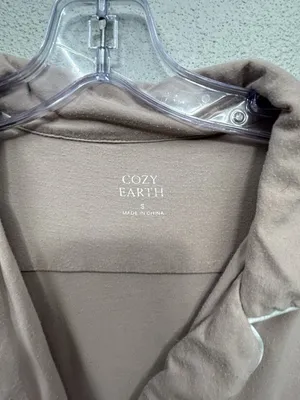 Cozy Earth Women’s Bamboo Pajama Set XS/ Small Short Sleeve Shirt Long Pant READ thumbnail 2