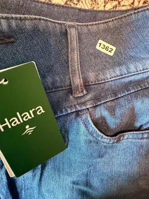 Halara S Womens High-Waist Stretch Skinny Jeans With Button Detail - Size S - Bl thumbnail 5