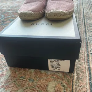 Gucci Pink‎ GG Logo Canvas Espadrilles thumbnail 2