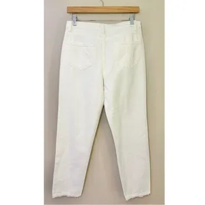 NWT Princess Polly Zaiden Straight Leg Jeans White Denim thumbnail 6
