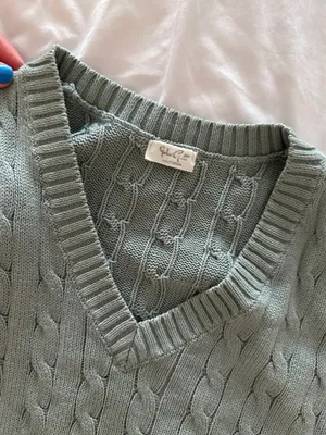 Brandy Melville Argyle Sweater Vest - Green thumbnail 3