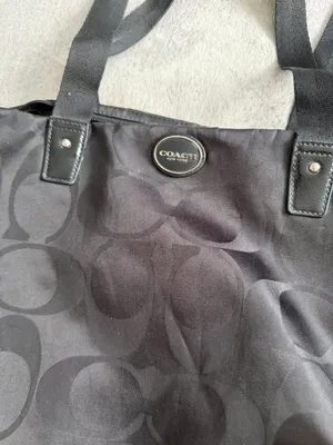 COACH Signature Black Getaway Weekender Shoulder Tote Bag w/ Pouch thumbnail 14