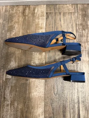 NWOB J. Renee Women’s Navy Slingback Low Heel Pumps Size 8.5 thumbnail 10