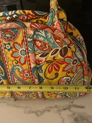 VERA BRADLEY PROVENCAL Eloise Kisslock Purse 9.5 x 12 x 4.5 Preloved thumbnail 6