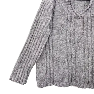 Purple Chunky Oversized Ribbed Y2K Vintage‎ Soft Erika Chenille Sweater Plus 2X thumbnail 5