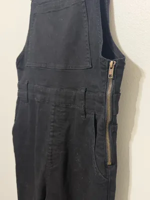Show Me Your Mumu Berkeley Bell Overalls Size Medium Black Western Cowgirl Boho thumbnail 5