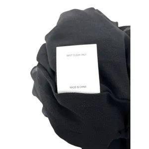 A Loves A Black Velvet V-Neck Midi Dress Feather Shoulder‎ Trim S Glam No Belt thumbnail 8