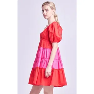 English Factory Two Tone Sweetheart Mini Dress Sz. M thumbnail 2