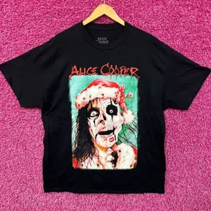 Alice Cooper Santa Claws is Coming to Town Xmas Album Tee XL thumbnail 1