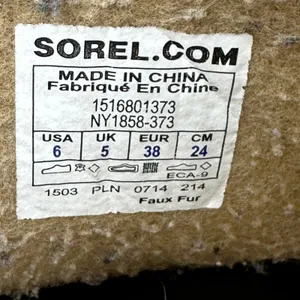 Sorel Joan of Arctic Waterproof Snow Boots Womens Size 6 Suede Faux Fur Mid Calf thumbnail 8