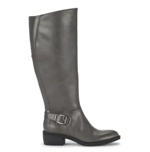 Baretrap Womens Sasson Tall Shaft Riding Boot Size 8.5 Faux Leather Gray Comfort thumbnail 11