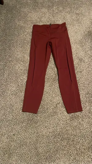 Burnt Red Vuori Leggings Small thumbnail 3