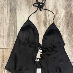 Black Satin Garage Pajama Set thumbnail 2