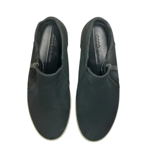 ECCO Soft 7 Tred Zip Booties Black Nubuck Leather High‎ Top Sneakers 430243 thumbnail 7