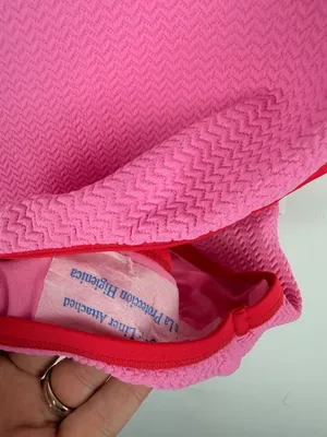 NWT Wild Fable Pucker Textured One Piece Swimsuit Pink Size Medium M 8-10 NEW thumbnail 3