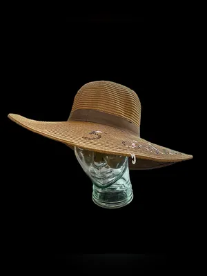Sun ‘n’ Sand HEADWEAR ‘5 O’clock Somewhere’ Embroidered Sequence Brown Hat thumbnail 2