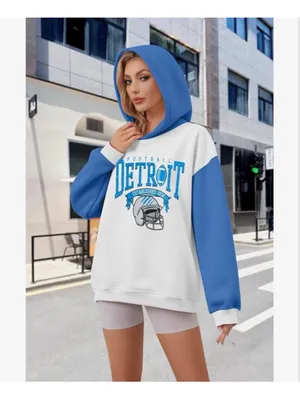 NEW Game Day Detroit Hoodie Football Graphic Pullover Sweatshirt S thumbnail 5