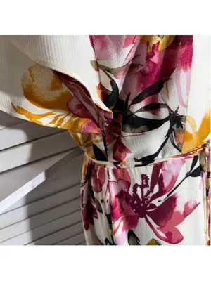 IZ Byer Y2K dress maxi floral boho short sleeve fairy whimsical cottage Derby L thumbnail 9