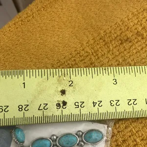 Turquoise like Silver tone Earrings Blue thumbnail 3