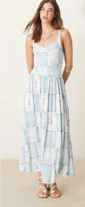 ASOS patchwork dress thumbnail 1