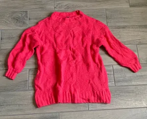 Aerie pink sweater 1/2 sleeve thumbnail 1