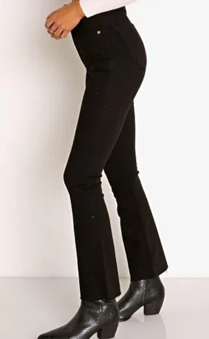 Rolla’s Women’s East Coast High Rise Black Denim Cropped Bootcut Jeans Size 27 thumbnail 8