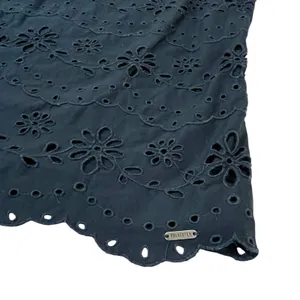 Hollister (L) Cotton Flower Cut Out Embroidered Overlay Sleeveless Top Blouse thumbnail 8