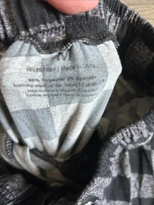 Black & Gray Check Lounge Pajama Pants thumbnail 3