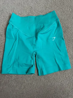 Gymshark Sweat Seamless Shorts- Paradise Blue thumbnail 5