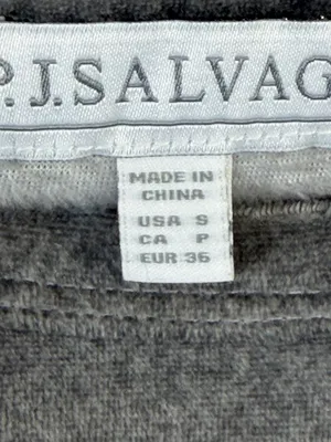 P.J. Salvage Women's Gray Velour Raglan Long Sleeve Pajama Top Silver Trim thumbnail 4