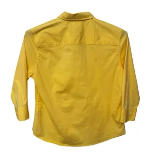 Vintage Polo Jeans CO Ralph Lauren Yellow‎ Button Down Shirt Women's Size XL Y2K thumbnail 4