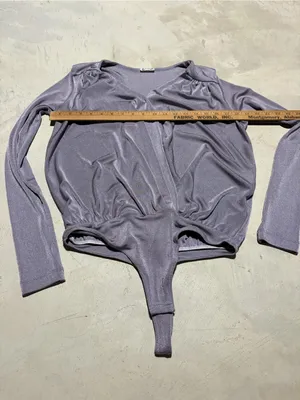 Free people intimately Lavender Long-Sleeve Bodysuit medium thumbnail 6