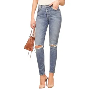 Reformation Serena High Rise Blue Jeans Button fly Melbourne‎ Distressed Sz 27 thumbnail 2