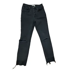 We‎ the Free black distressed high rise skinny jeans sz 25 thumbnail 6