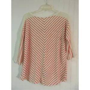 Anthropologie top by Little Yellow Button striped sz Med thumbnail 3