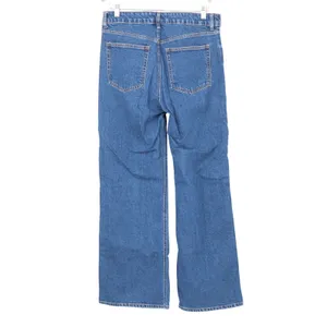 H&M Wide Leg High Waist Blue Jeans Size 12 Medium Wash 1045459 8 thumbnail 5