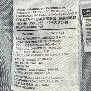 Levi's Button Front Y2K Denim Jean Skirt‎ Size 26 thumbnail 8