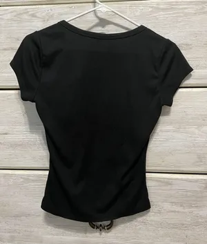 Rue 21 Cropped Black Shirt thumbnail 2