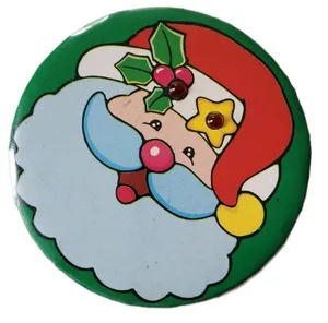 Vintage Tony Inc Santa Head Circle Light Up Button Costume Jewelry thumbnail 1