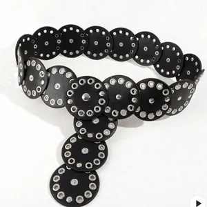 Black leather belt thumbnail 1