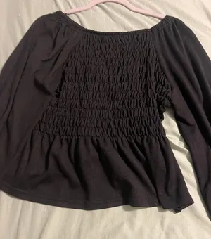 Lizard Thicket Black Cropped Long Sleeve thumbnail 3
