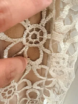 Showpo Ruth Midi Dress Natural Floral Lace Strappy Slip Dress US 10 NWT thumbnail 9